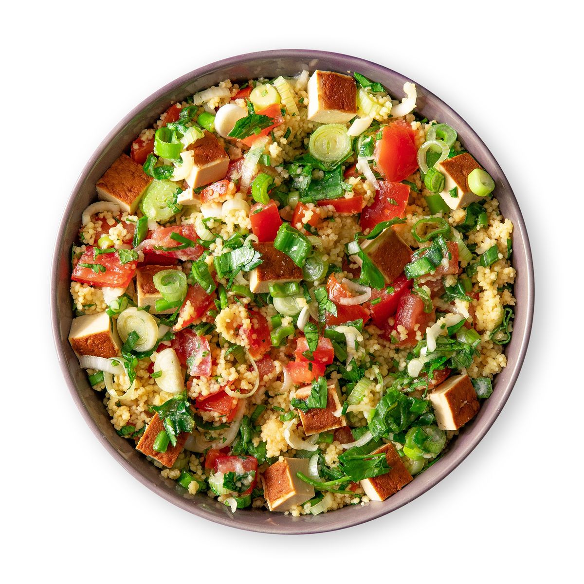 Couscous Tomato Salad with Tofu  by feastr