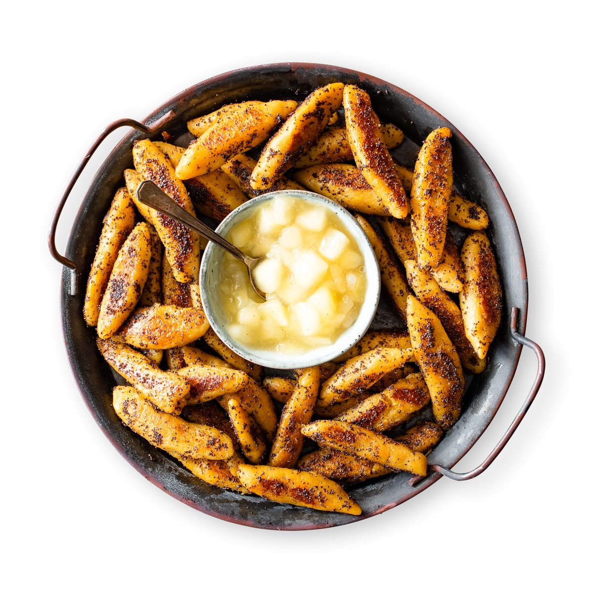 Potato Noodles with Apple Sauce by feastr