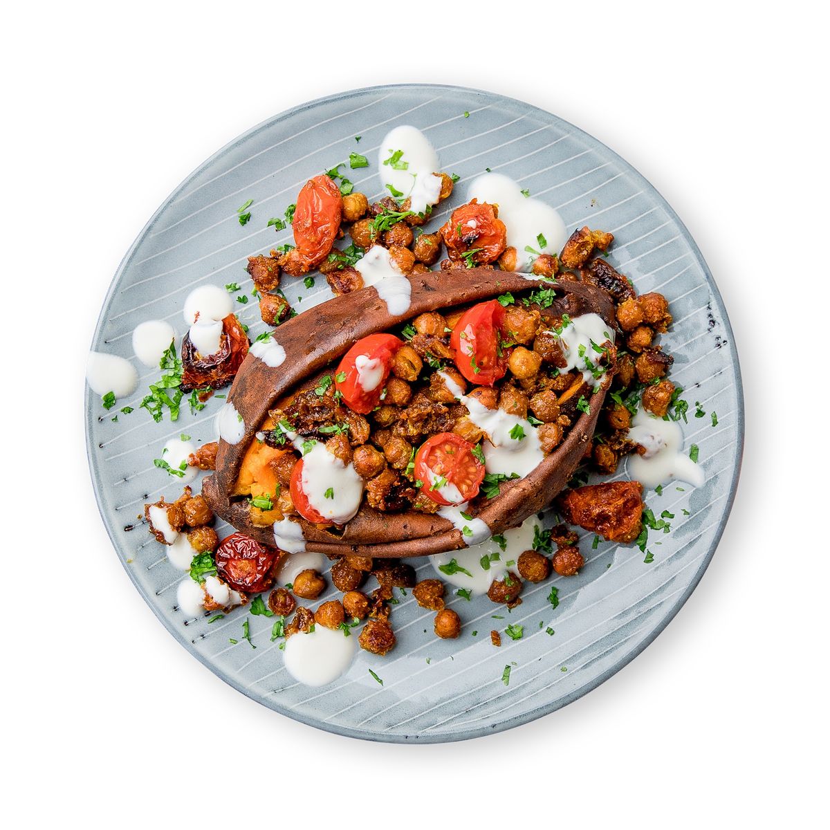 Oriental Stuffed Sweet Potato by feastr