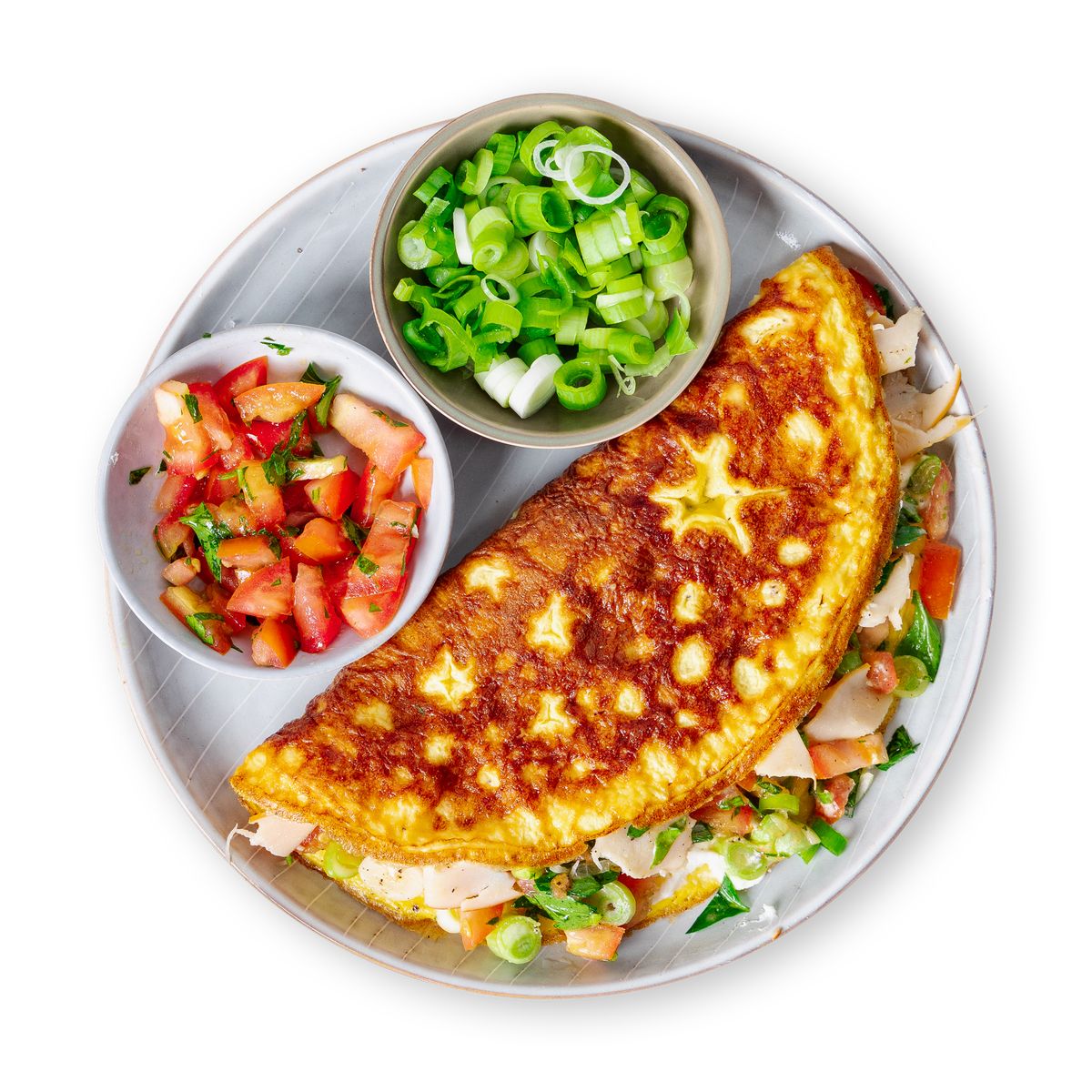 Breakfast Omelet with Chicken by feastr