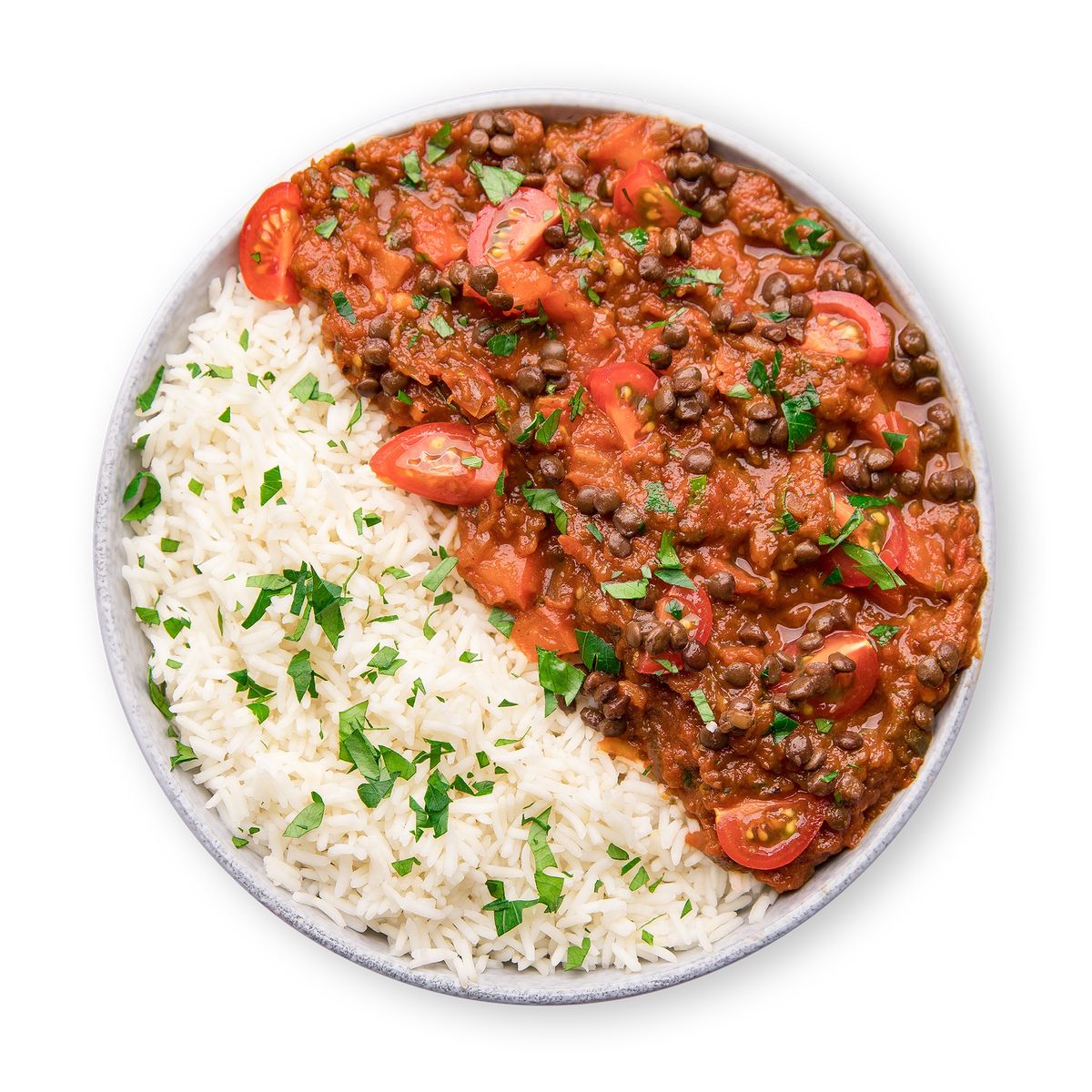 Indian Eggplant Curry with Rice by feastr