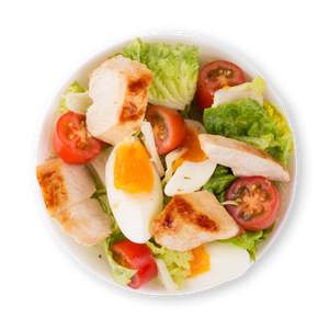 Chicken Cheese Salat mit Joghurt-Dressing