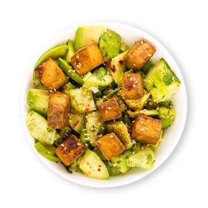 Veggie Avocado Tofu Salat